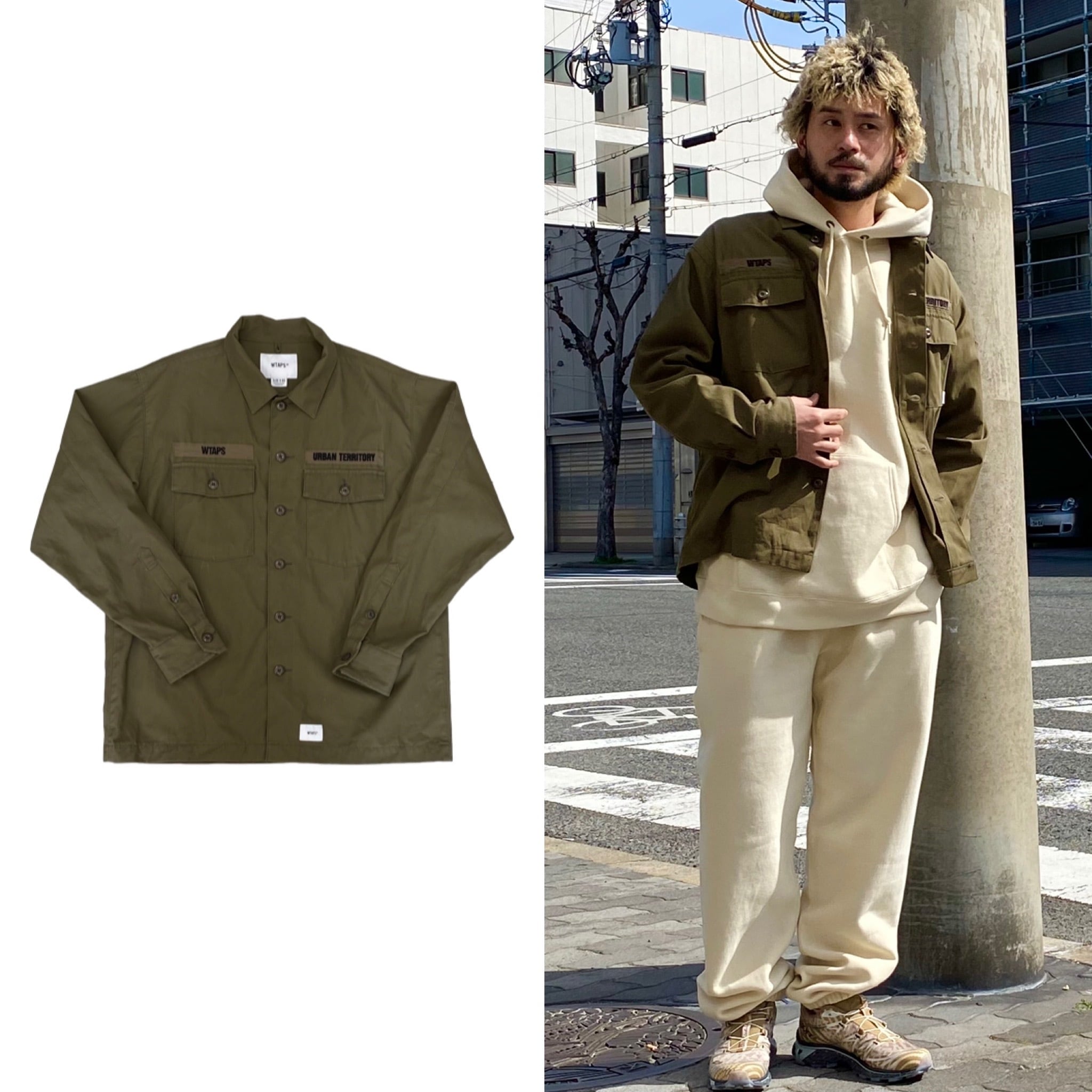 WTAPS 21SS BUDS LS/COTTON.TWILL 211BRDT-SHM02 03 04513 