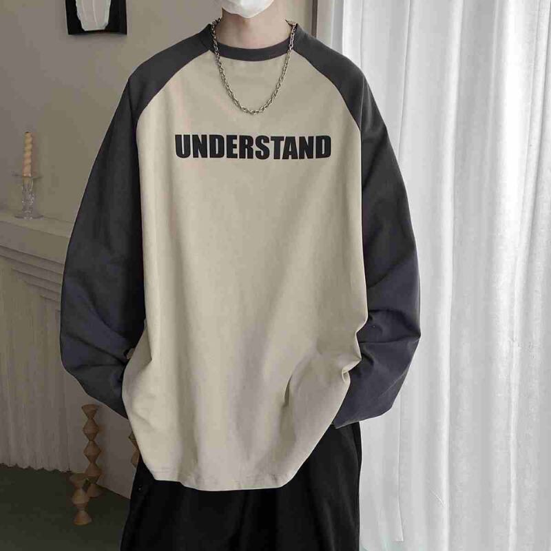 ラウンドネック長袖Tシャツ C10327