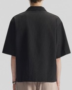 Rib Zip Collar Shirt（100％/0％）