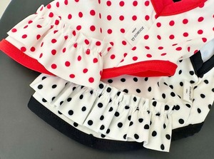 【ZOOBICO】ドットワンピ水着(red/black)