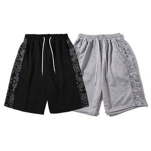 レトロサイドカシューフラワースウェットショーツ　0762