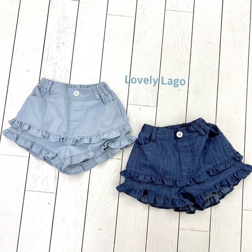 LAGO［取寄］flower frill denim pants 26summer