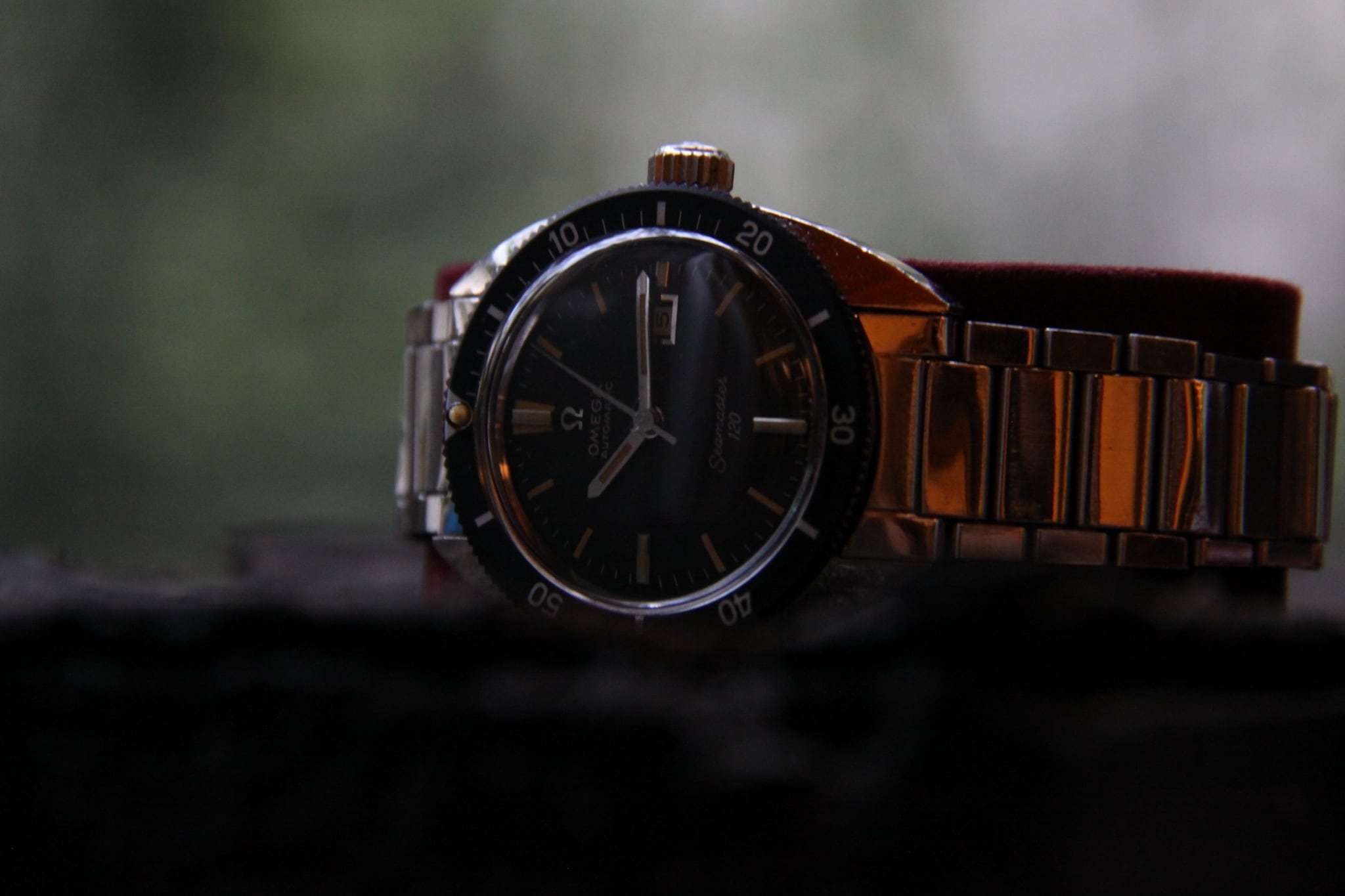 OMEGA】1960s シーマスター120 ボーイズサイズ 純正キャタピラブレス/3