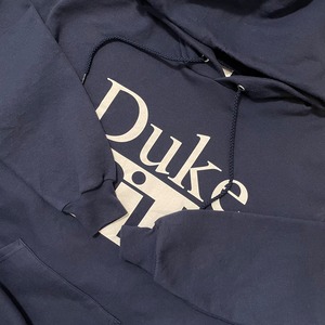 【PORT&COMPANY】カレッジ デューク大学 DUKE プリント スウェット パーカー フーディー ロゴ 教育プログラム M US古着