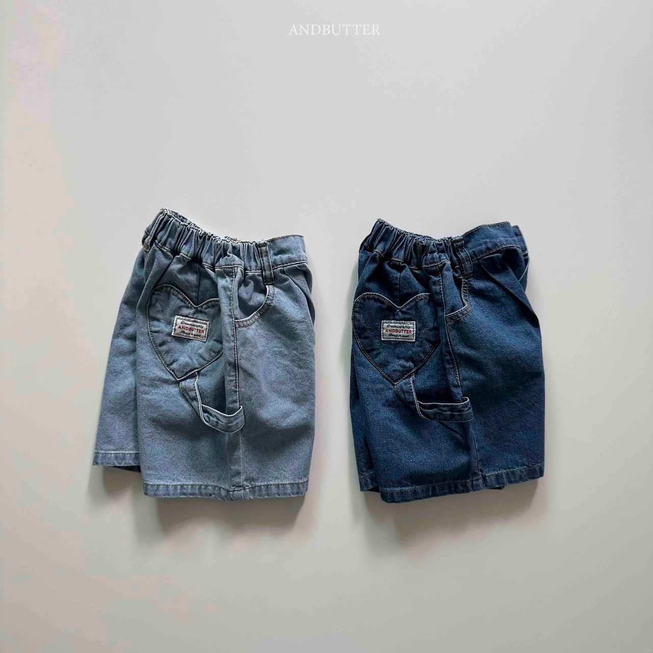 【and butter】ハートループパンツ  ディープブルー 130~140cm - 6