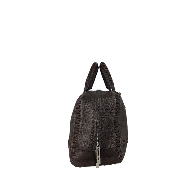 LOEWE ロエベ アマソナ28 ハンドバッグ ブラウン アナグラム レザー ボストンバッグ vintage ヴィンテージ オールド hyvv3u