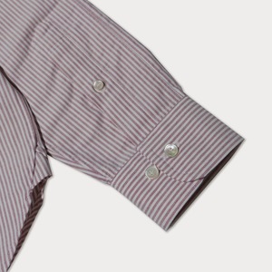 ( RED ) RAGLAN SLEEVE OXFORD STRIPE SHIRT