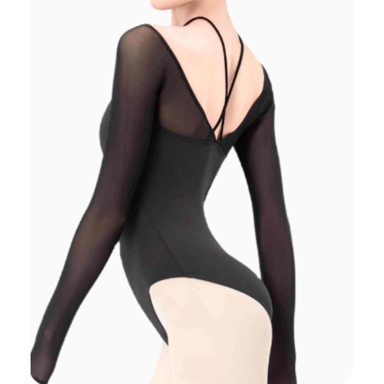 クロスホルター スリーブレオタード L1168
