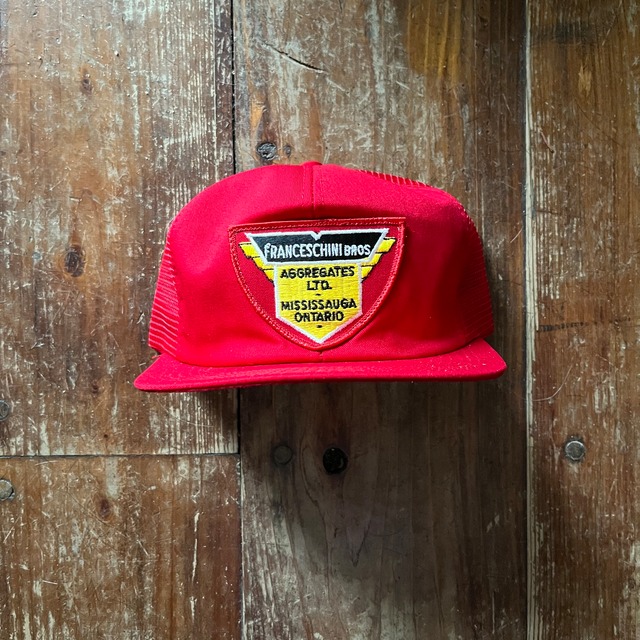 1970's Deadstock "K-Products" Corduroy Mesh Trucker Hat /Black/Du pont