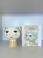 【Bjørn Wiinblad】ビヨン・ヴィンブラッドEVA  フラワーポット ライトグリーンH14.5㎝