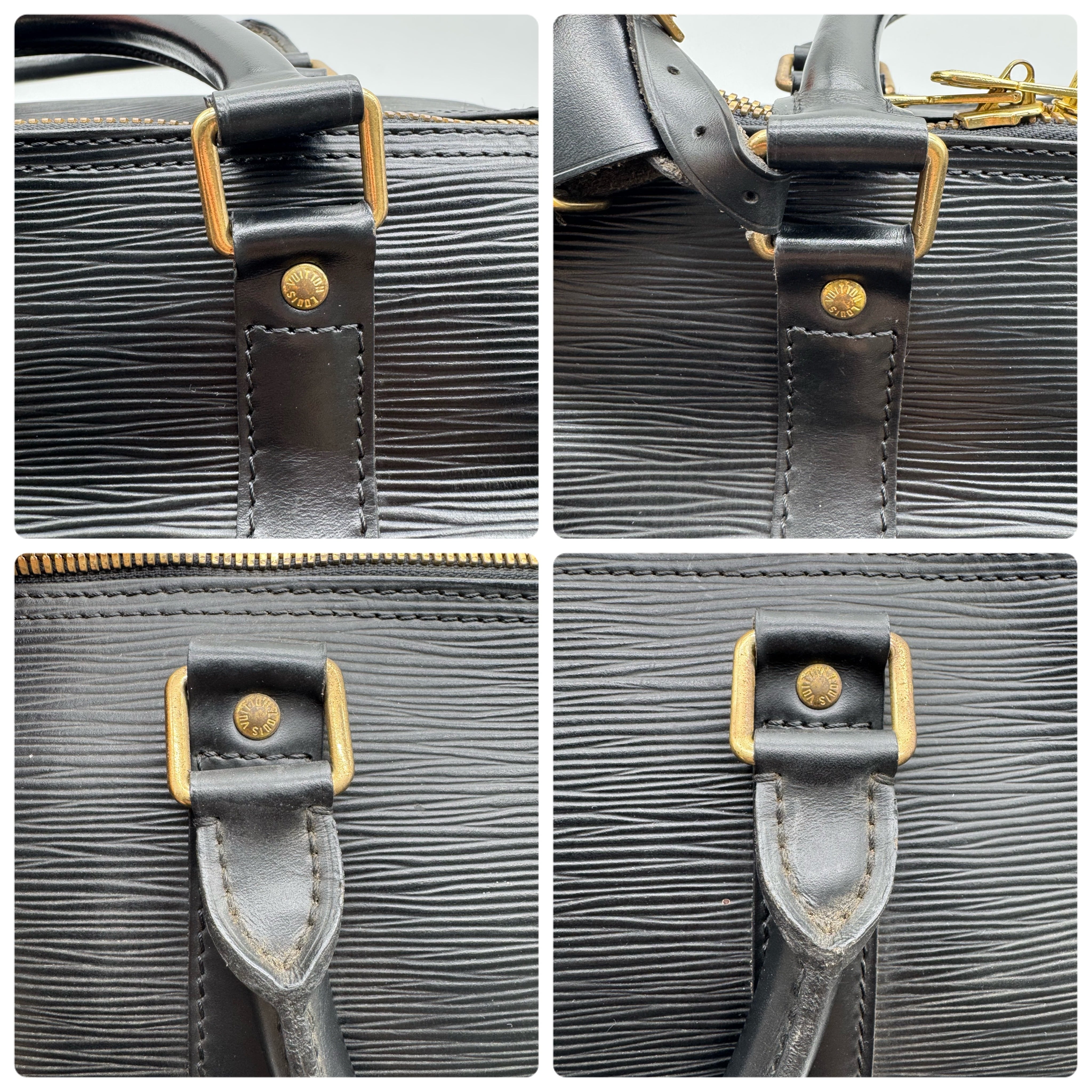 Louis Vuitton エピ ノワール キーポル 50 ボストンバッグ ブラック