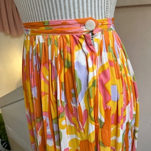 60's paint print skirt