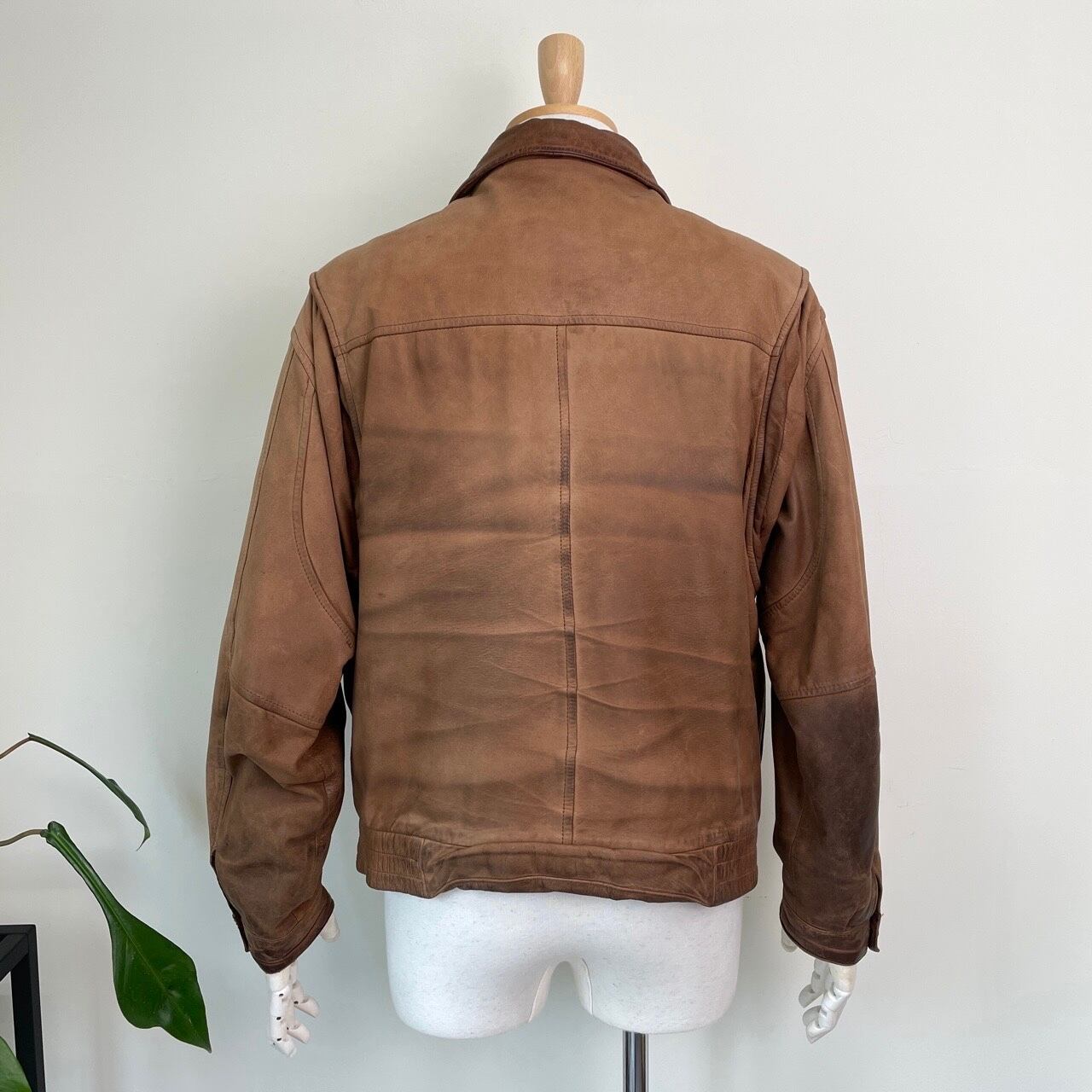 80s 90s Hunt Club レザージャケット A-2タイプ ヴィンテージ 古着 茶