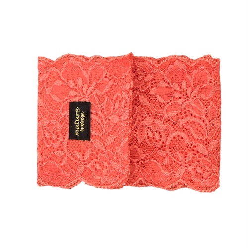 Lace adjustable supporter coral sun ［レースアジャスタブルサポーター］