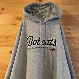 【CI SPORT】カレッジ 2XL ゆるだぼ オーバーサイズ 刺繍ロゴ モンタナ州立大学 プルオーバー パーカー アメリカ古着