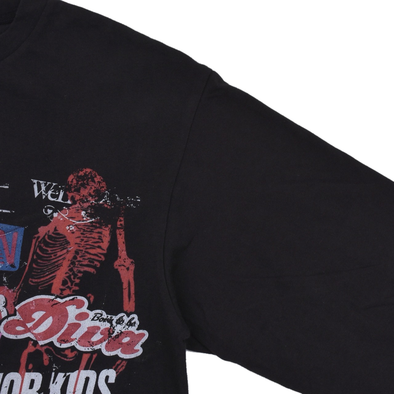 【WE11DAM】BLACK VINTAGE COLLAGE LONG-SLEEVED T-SHI - 5