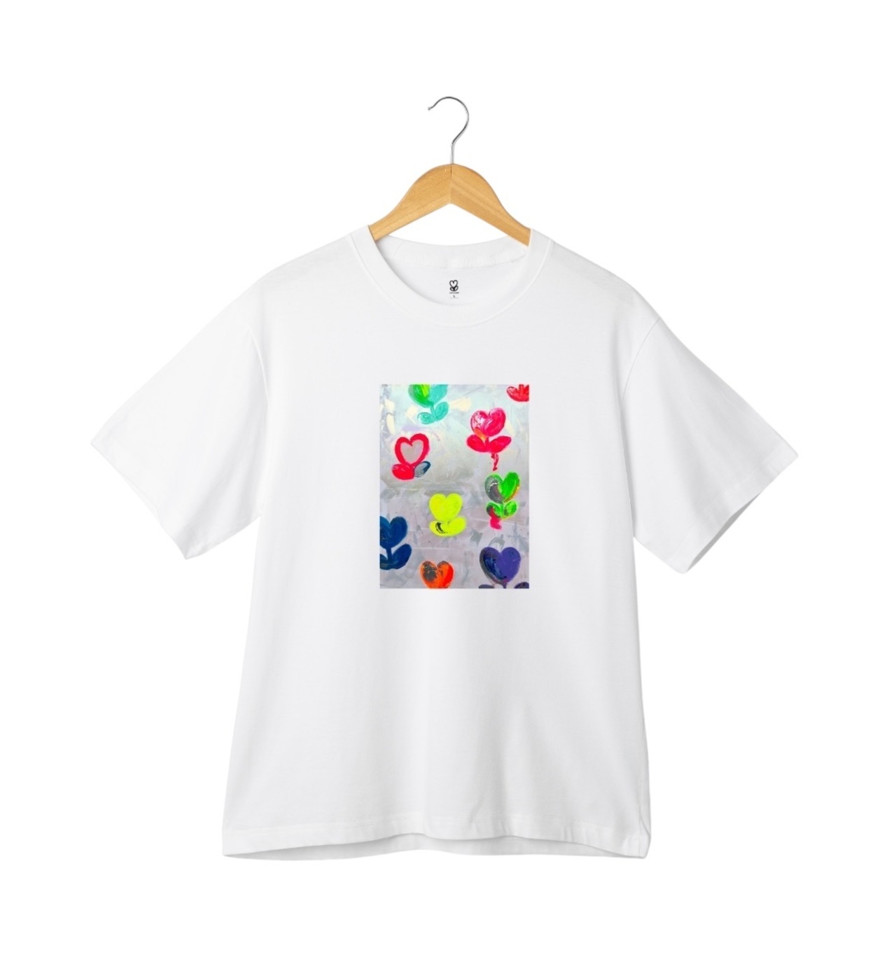 ラブフラワー®︎ 『#2025アートTシャツ』ホワイト