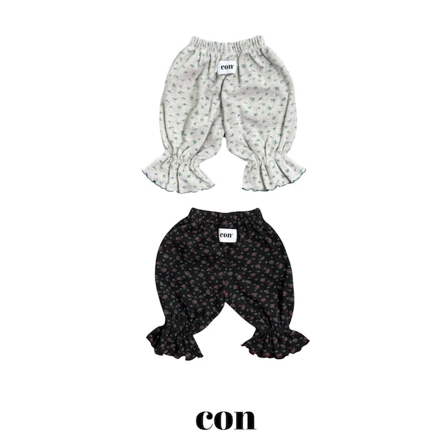 【取寄】con|garden frill pants|ガーデンフリルパンツ|XXS-M(1-4号)|toddler|26 autumn