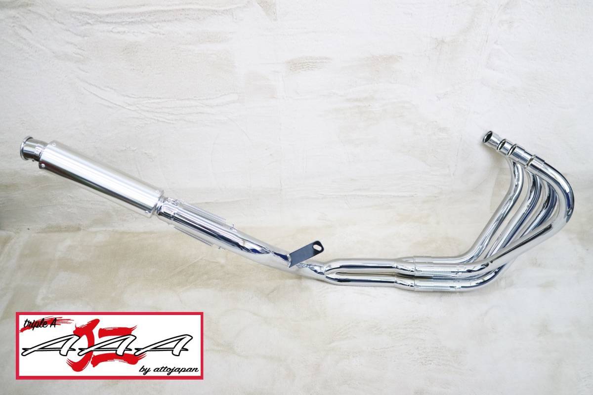 トリプルA] CB400SF レース管 メッキ 6分割 50.8π / NC31 集合管4-2-1 