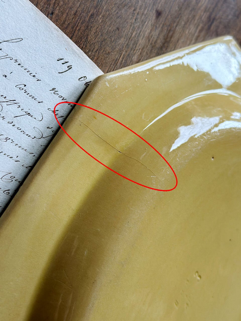 オクトゴナル オーバル 皿 黄色 APT釜 プレート | Brocante de La