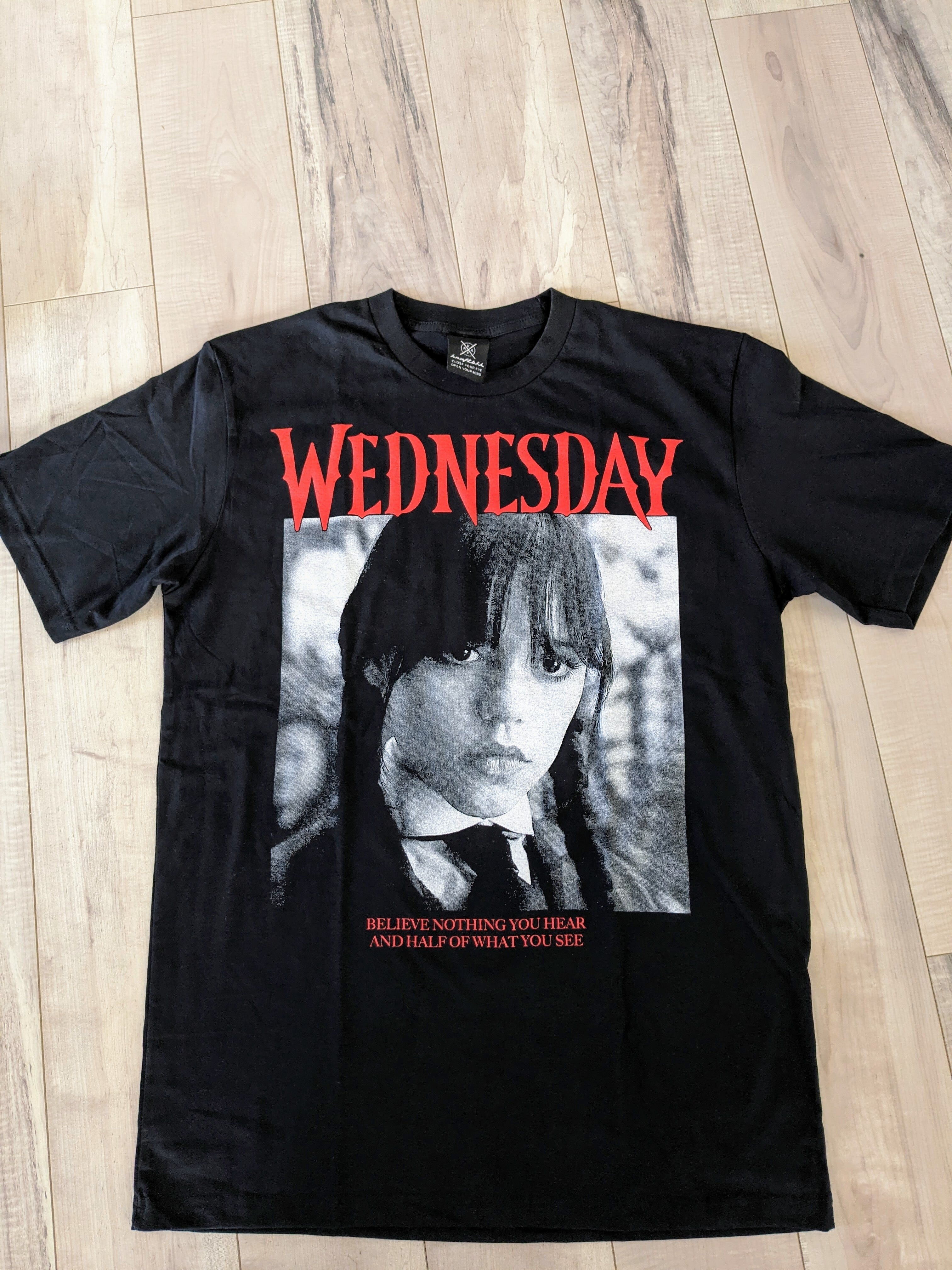 【Tシャツ  ウェンズデー(Wednesday フェイス)】〚アメリカン雑貨 アメトイ〛