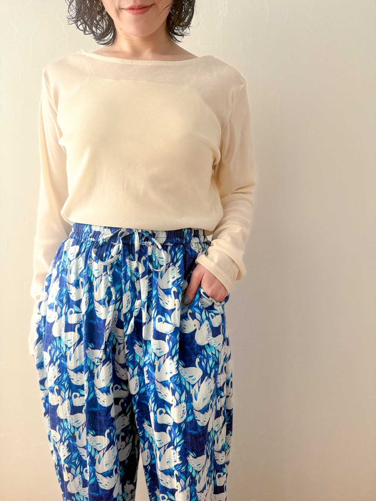 SWAN｜ オーガニックコットンワイドパンツ