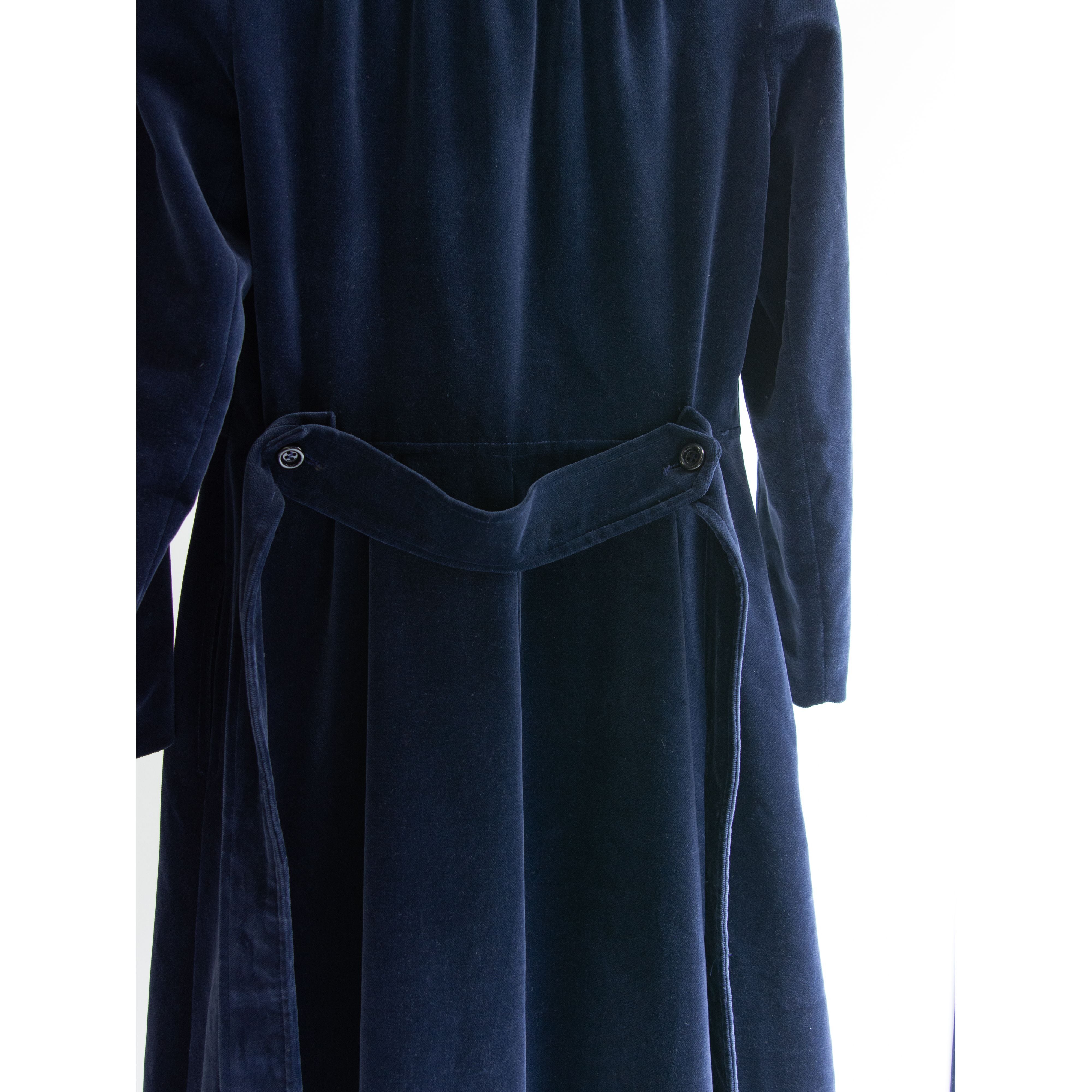 【St Michael】Made in U.K. 70's cotton velvet classic coat（セントミッシェル イギリス製コットンベルベットクラシックコート）10d