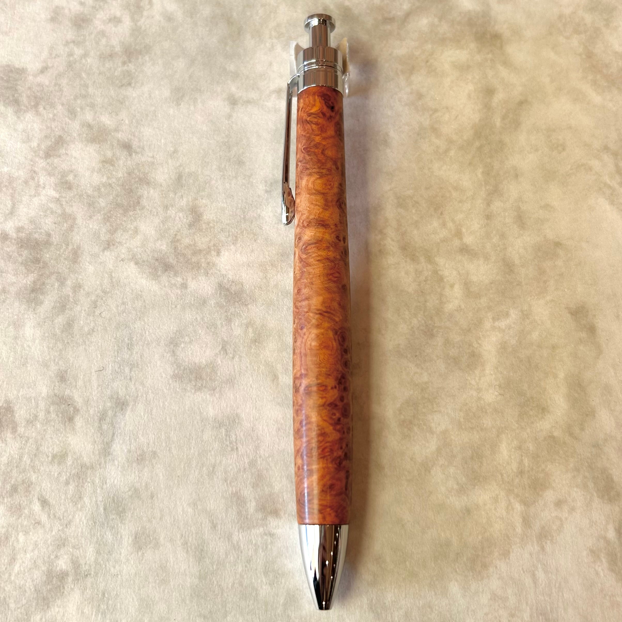 富士瘤クラフト シャープペン 【極上杢 アンボイナバール ①