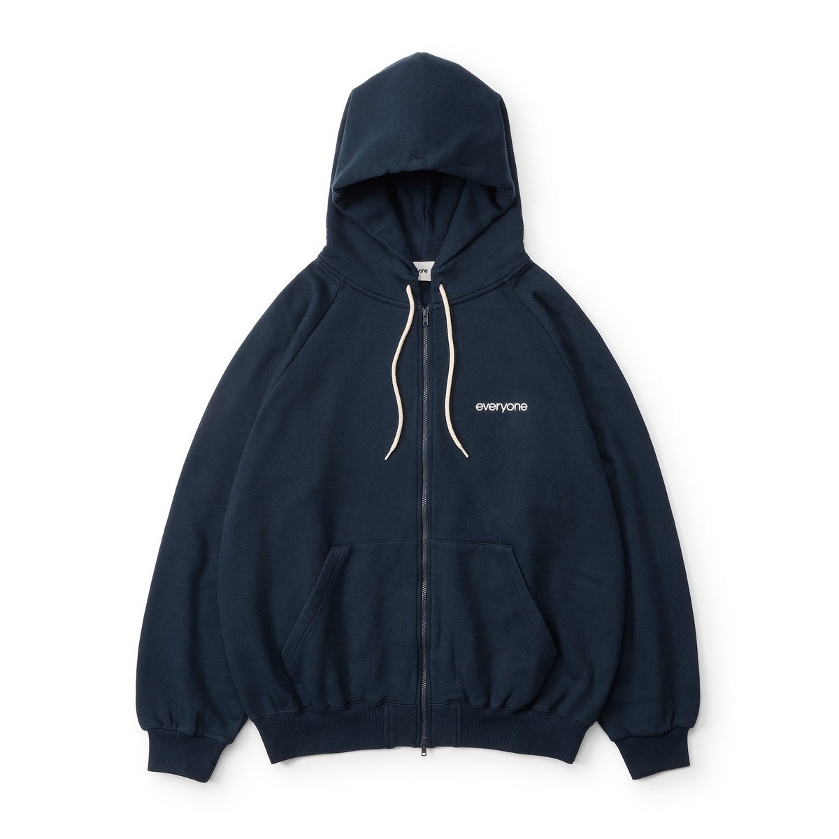 everyone original logo zip up hoodie (NAVY) | everyone