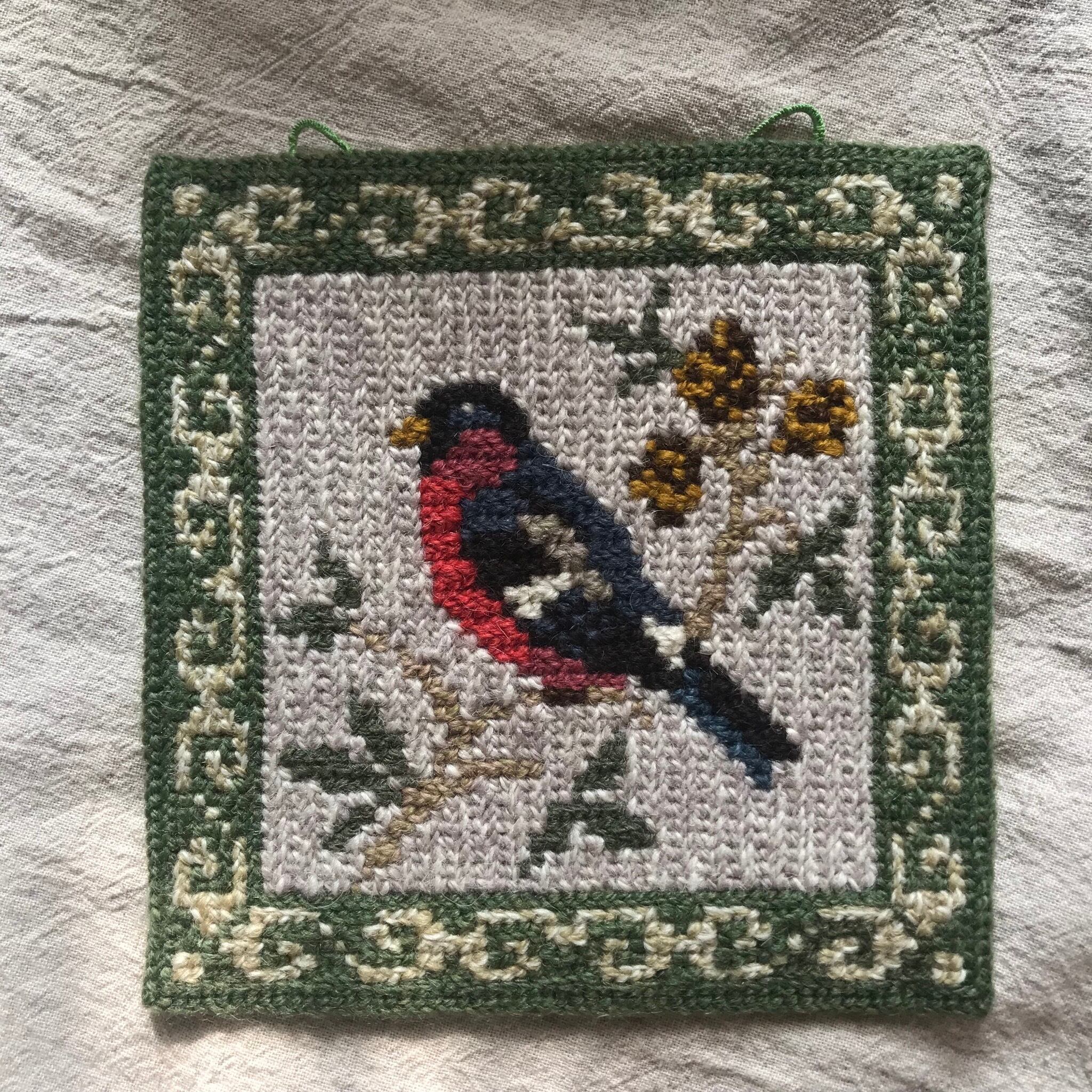 スウェーデンの鳥の編み絵2