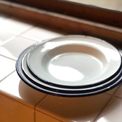 L 印度の琺瑯プレート 24cm