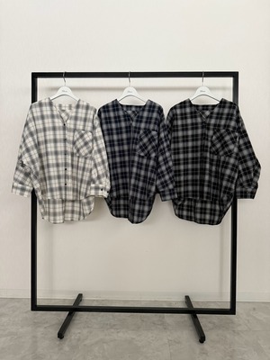 【ご予約】Collarless Dolman Sleeve Shirt【boutiqueordinary】