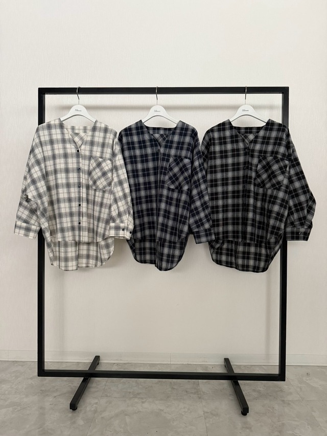 【ご予約】Collarless Dolman Sleeve Shirt【boutiqueordinary】