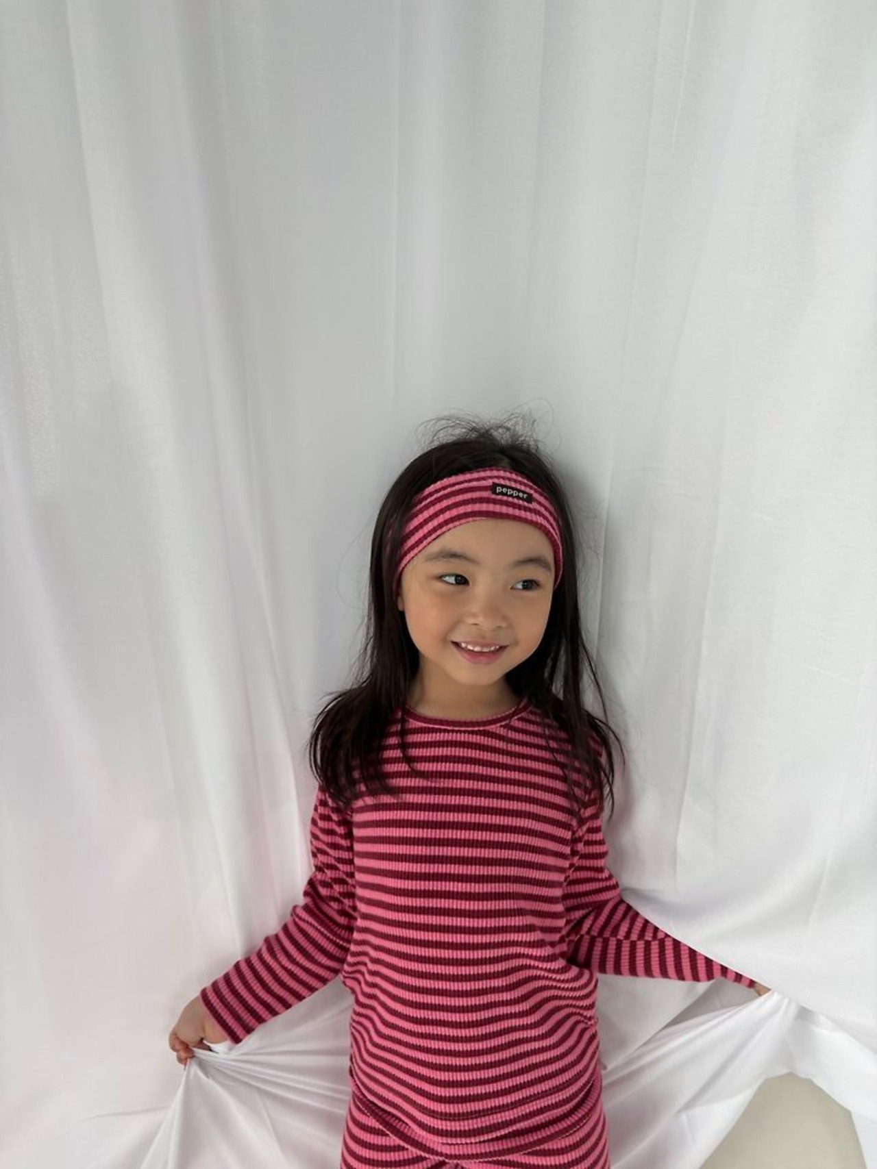韓国子供服 / PEPPER / 26Autumn / ピッピ ボーダーTシャツ / 秋服 *XS~XL *