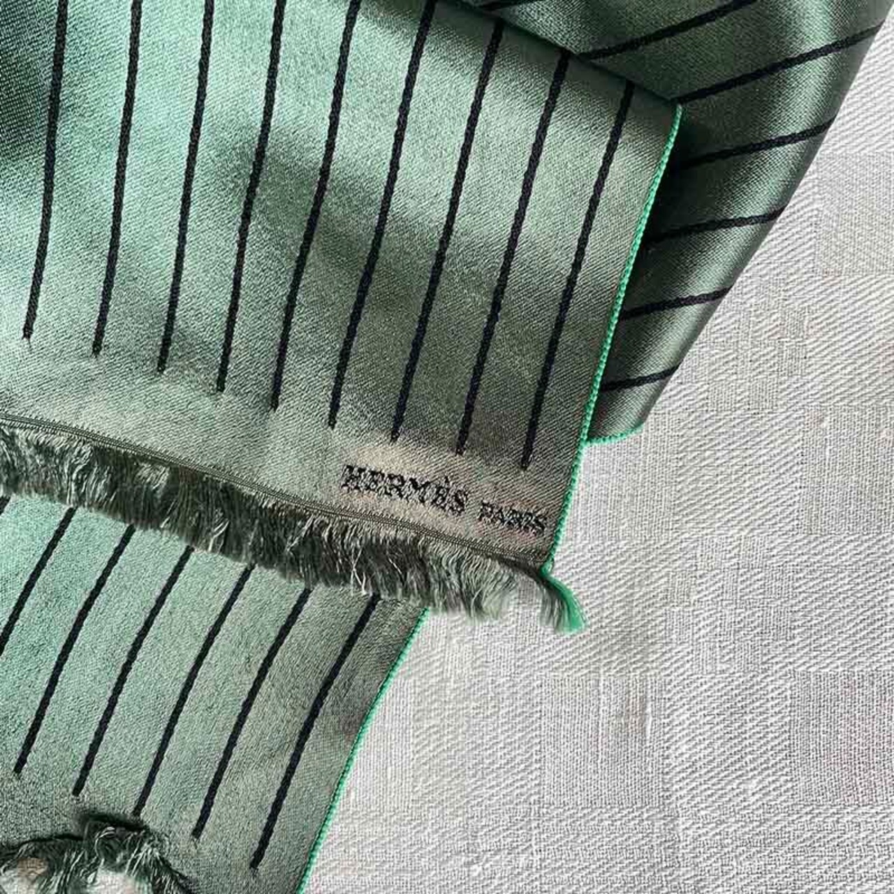 エルメス　シルクスカーフ　レクタングル　ユニセックス・メンズマフラー　HERMES 12ACcx6