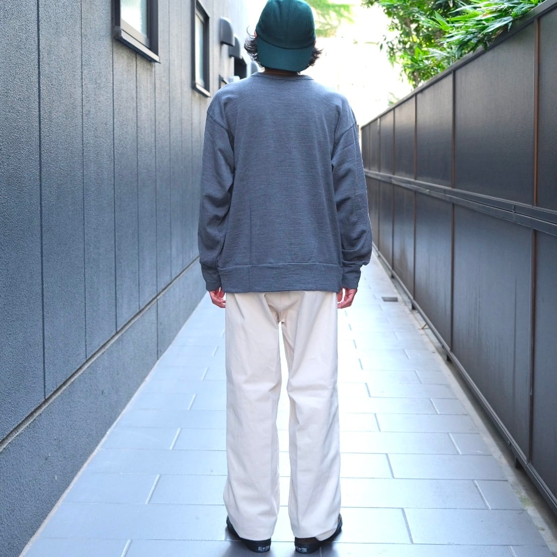 Sans limite(サンリミット) / メリノ裏毛クルースウェット -grey