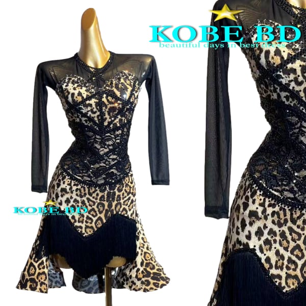 ラテンドレス(アニマルプリント)【商品番号AIー 23905】チャチャチャ サンバ ジャイブ