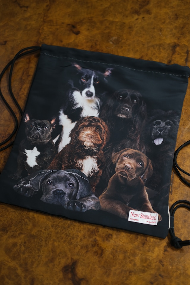 【Kijun】Drawstring Sport Bag Dog Print