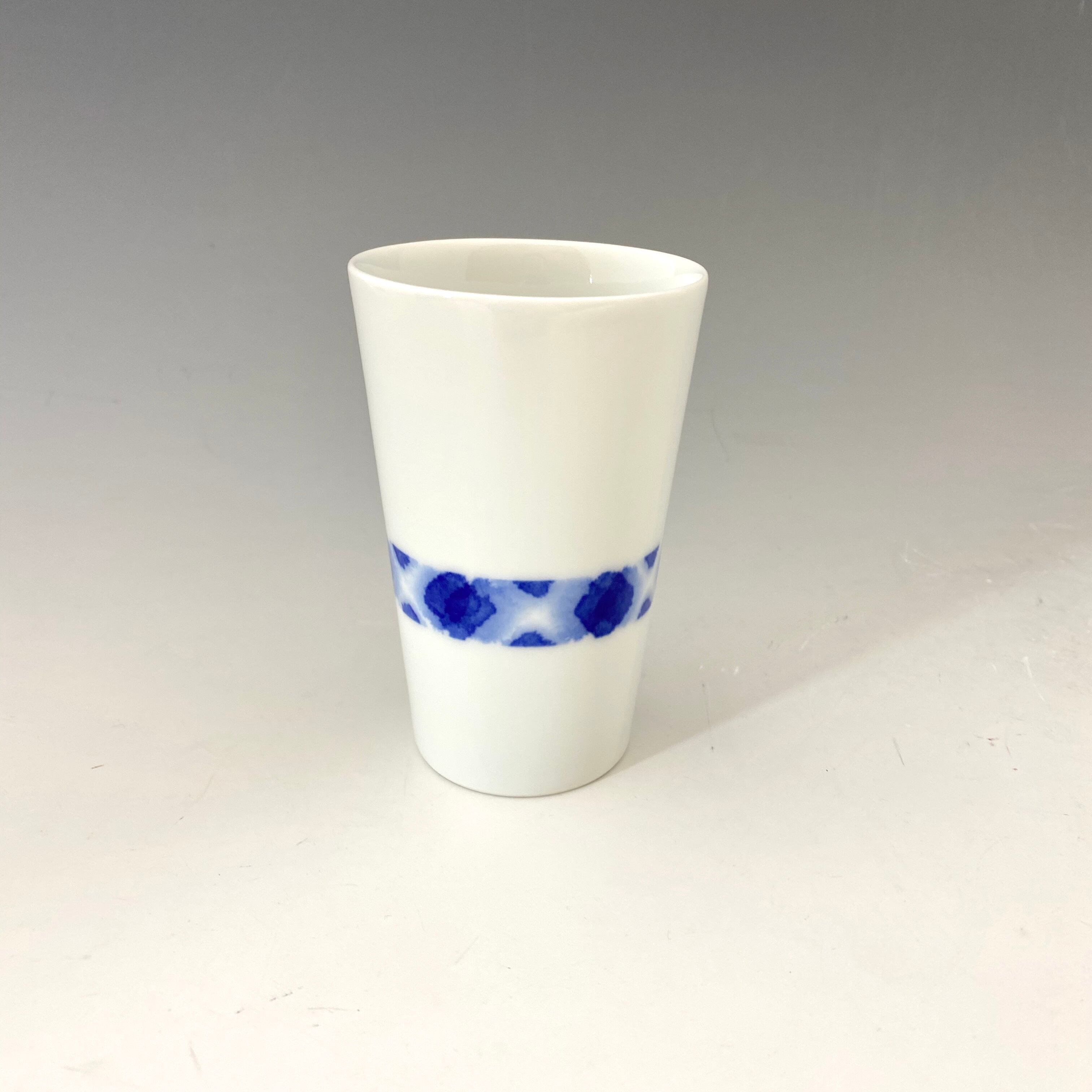 中尾英純 和紙染ぼかし文フリーカップ 中仙窯