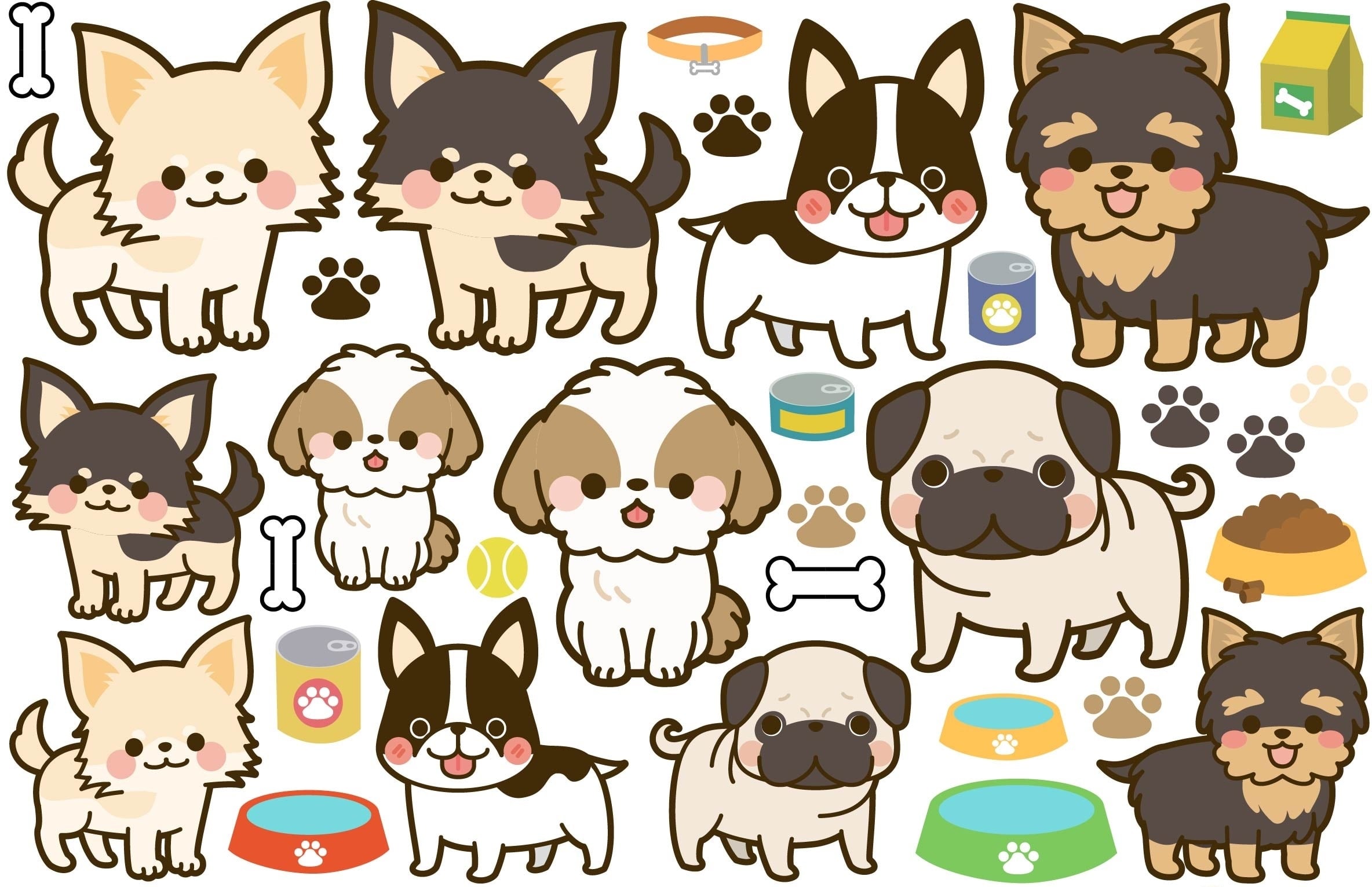 ポーセラーツ転写紙 Dog A5タイプ