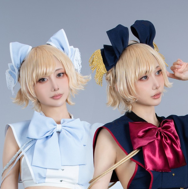 猫&うさ耳リボンカチューシャ
