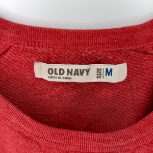 OLD NAVY　クルーネック　ライトスウェット　ガゼット　トレーナー　無地　M