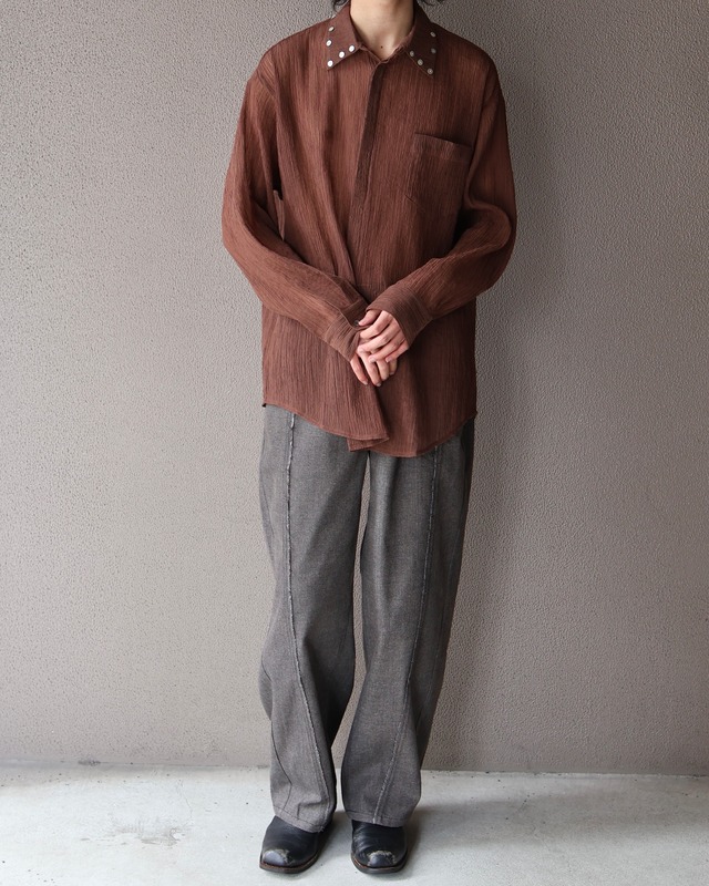theworldisyouroyster 25ss/FLOW Sheer Shirt