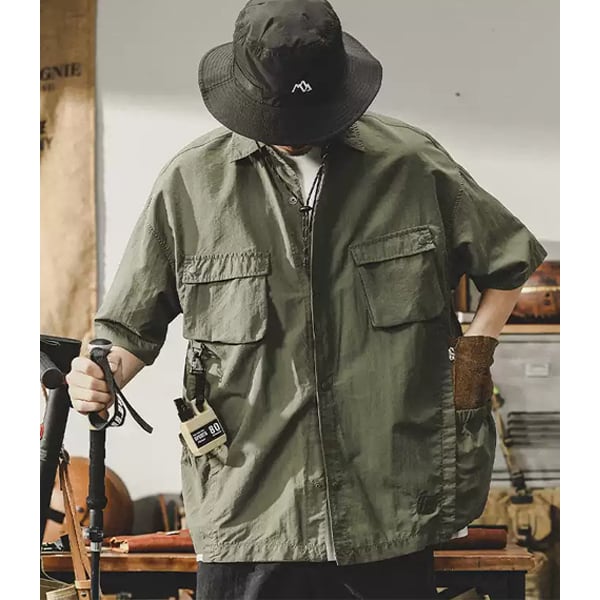 Front pocket design shirt P703