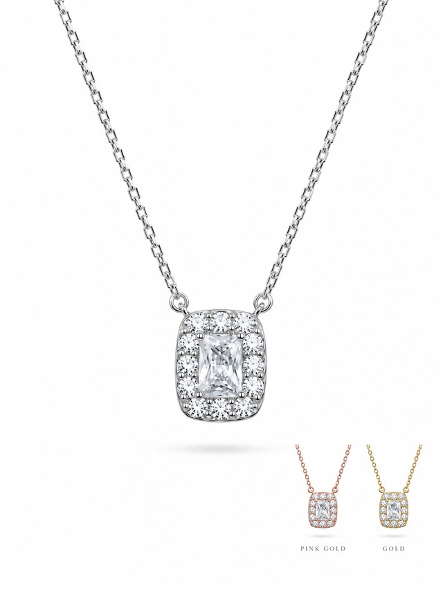 emerald cut necklace