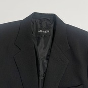 allegri アレグリ テンセル混 2B サマー テーラードジャケット 48(L) /メンズ/チャコール系