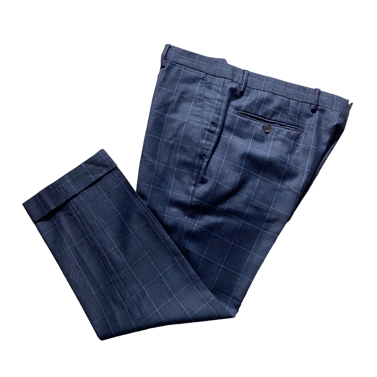 ETRO wool × cashmere plaid pattern suits set-up