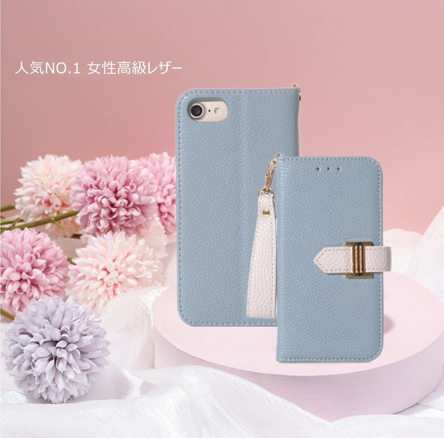 iPhone SE2 ケース [第2世代] iPhone8ケース iPhone SE3 ケース [第3世代] iPhone7手帳ケース iPhone8手帳型 Phone6 手帳型 ケース iPhone se 2020 ケース あいふぉん8ケース ストラップ付き おしゃれ かわい いiPhone8 スマホケース iPhone8 携帯カバー　あいふぉん7手帳型ケース アイフォンse2 ケース 手帳型 カード収納 財布型 人気 TPU　スタンド機能 シンプル　 (IPhone6/iPhone7/iPhone8/