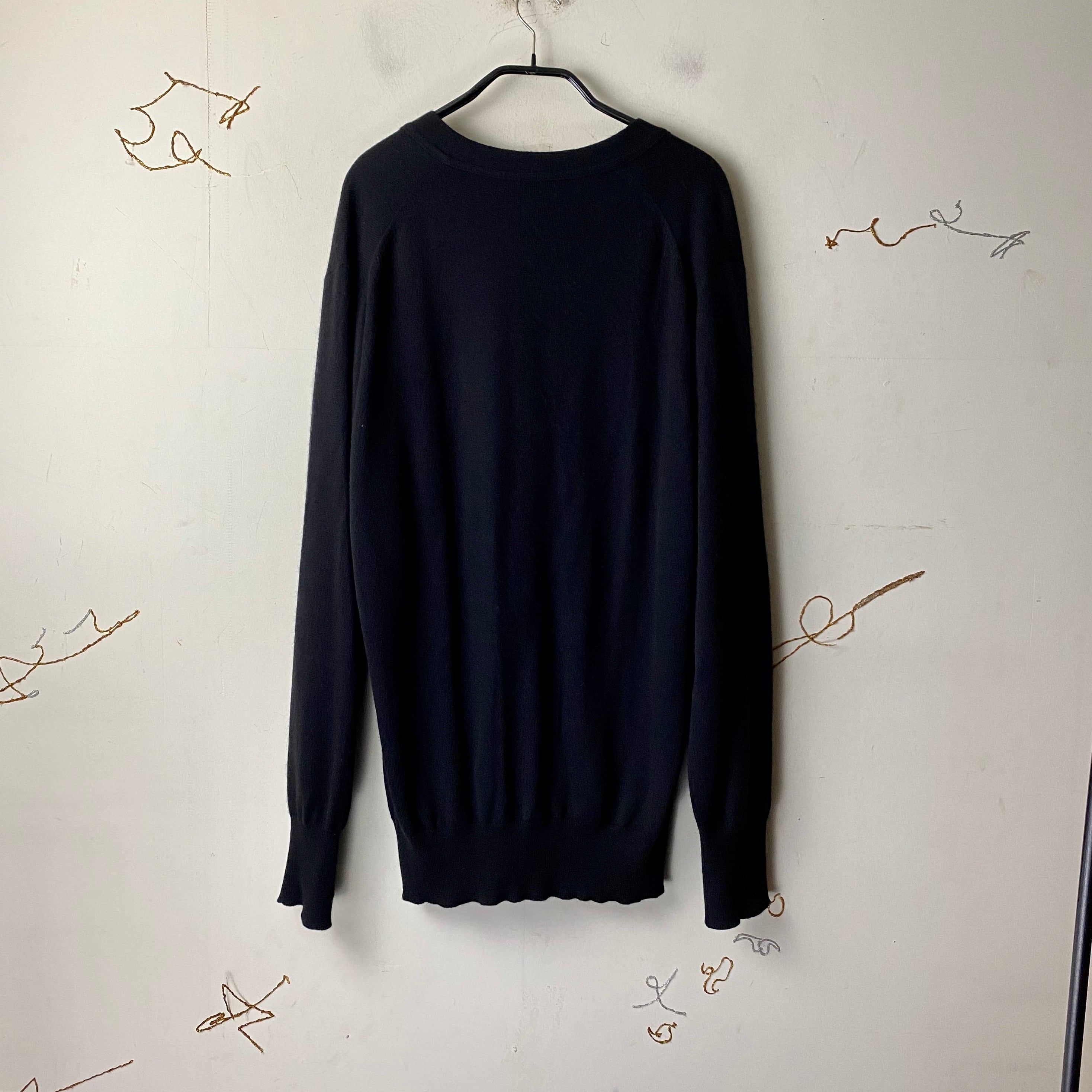 vintage GIVENCHY black cashmere cardigan | NOIR ONLINE