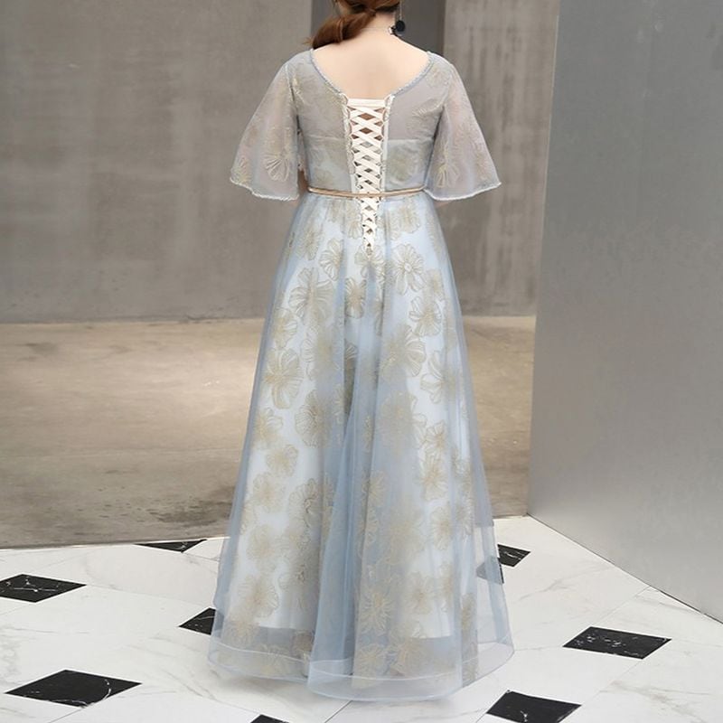 3XL〜7XL】フラワーオーガンジードレス D1594 | 演奏会・ステージ